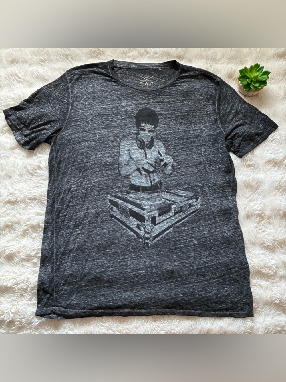 Bruce Lee T-shirt DJ Mens Crew Neck Short Sleeve Casual XXL Bna78